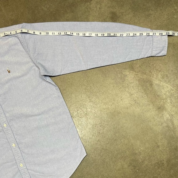 Polo Ralph Lauren Flesh Pony Chambray Button Down Long Sleeve Shirt - Picture 6 of 8
